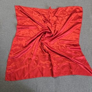 Red Wild Rag Scarf Western Rodeo Ranch Cowboy Cowgirl Satin